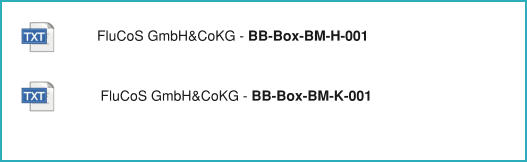 FluCoS GmbH&CoKG - BB-Box-BM-H-001 FluCoS GmbH&CoKG - BB-Box-BM-K-001